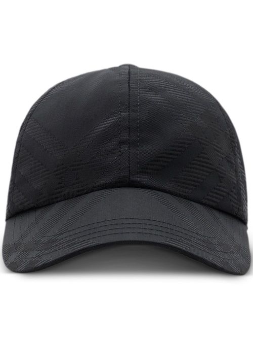 Checked baseball cap - Black