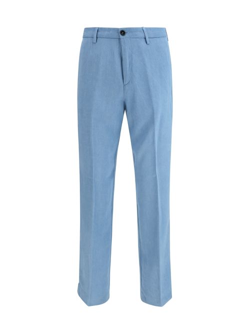 Tailored Tencel Trousers — Blue