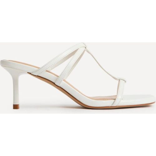 Linzi Women's Westside White Mule Heels | : 4/Standard Fit