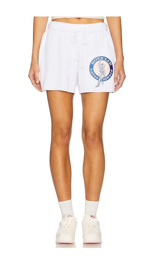 Boys Lie Later Cowboy Boys Lie Basic Shorts in White. XL/1X. Also in