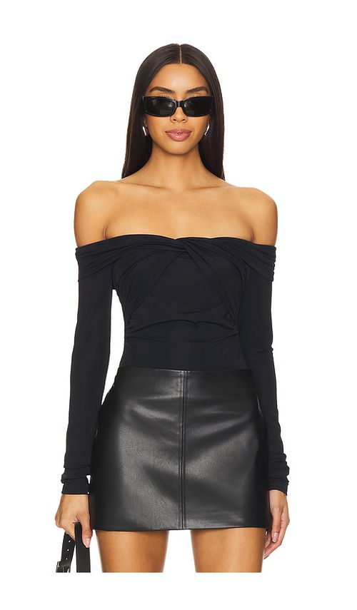 Superdown Jillian Bodysuit in Black. - M also in