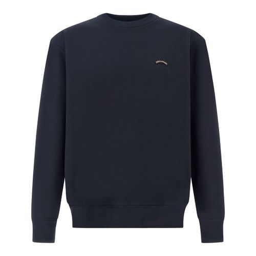 X-Soft Cotton Sweatshirt with Moon Badge, Man, Blue