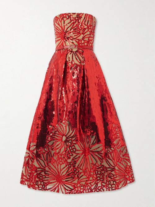 open lace back dress Shoshanna Women's Gabby Wave Jacquard Bow Minidress - Peony