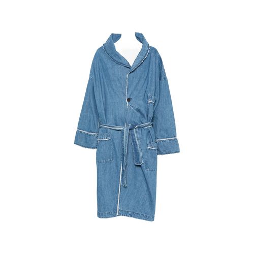 Miki Frayed-hem Oversized Coat