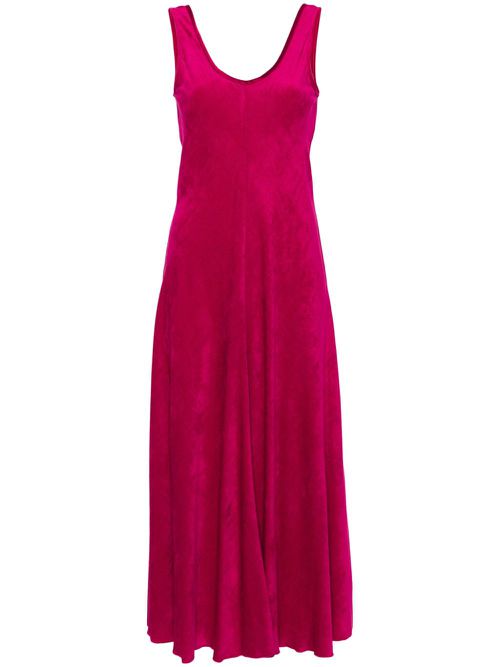 Forte Forte Maxikleid aus Samt - Rosa