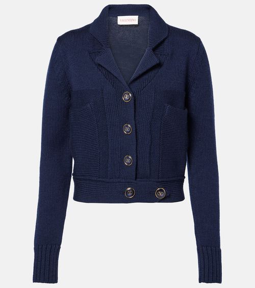 Wool and cotton cardigan