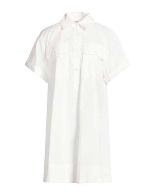 Woman Mini dress White Size 8 Cotton