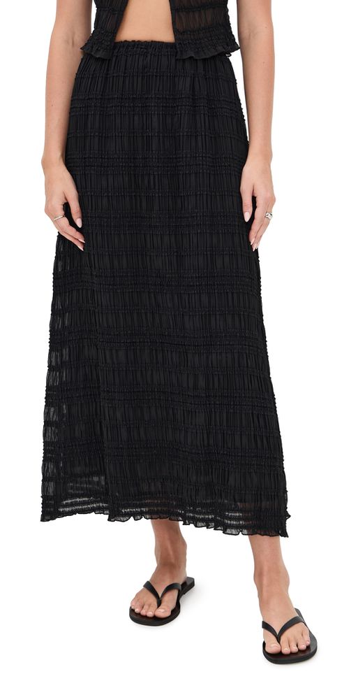 Mia Midi Skirt Black