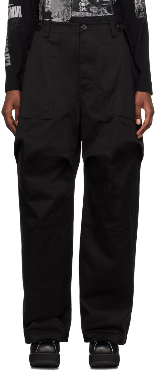 Black paneled slacks