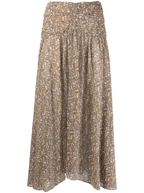Graphic-print skirt - Green