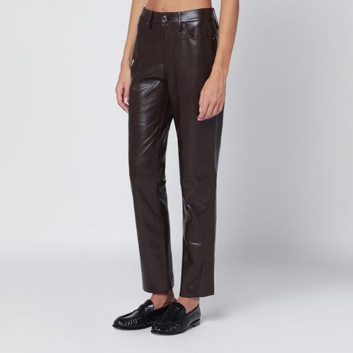 Anine Bing Brown Regenerated Leather Trouser
