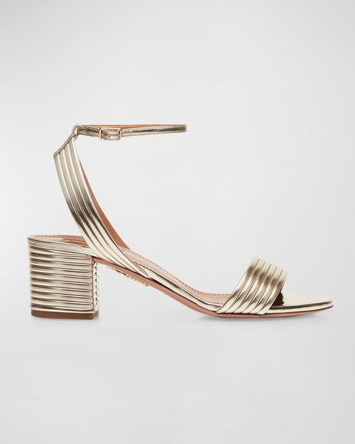 Sundance Metallic Ankle-Strap Sandals