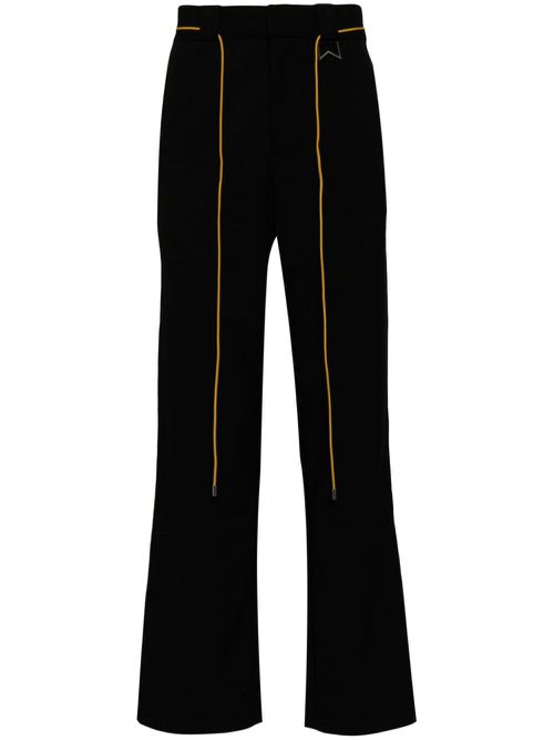 Classic straight-leg trousers - Black