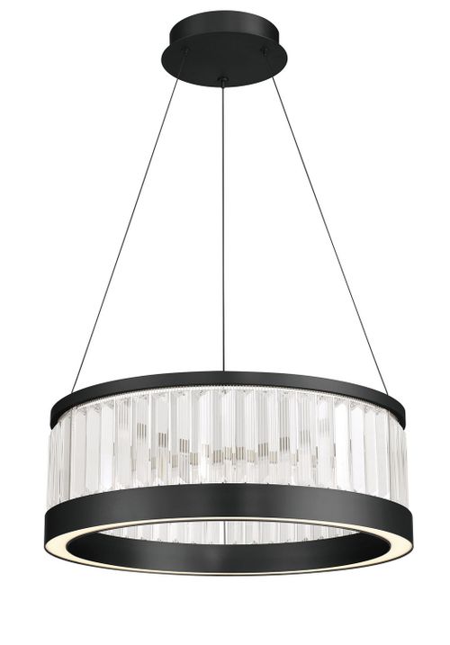 Matte Black LED Pendant from the Empra Collection
