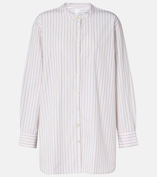 Yoshi striped cotton-blend shirt