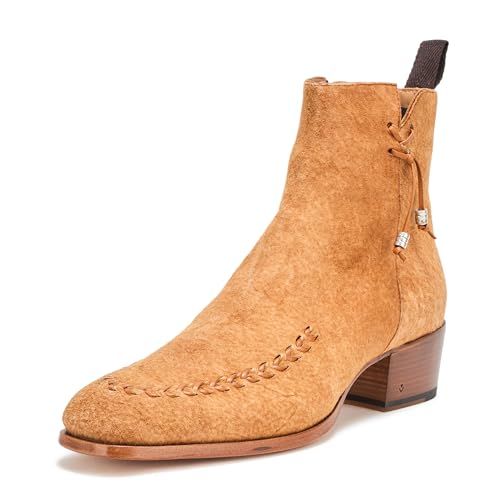 John Varvatos Tom Petty Suede Zip Boot Toffee