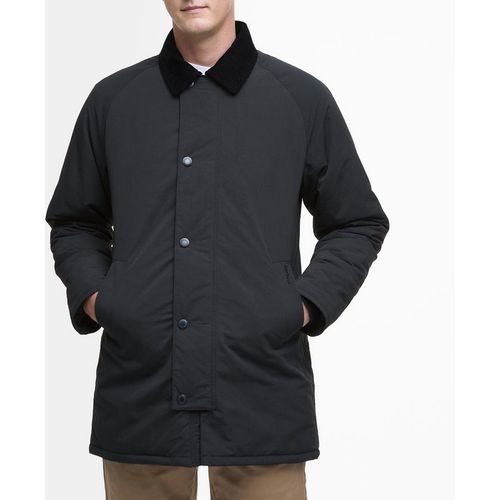 Barbour Men's Winter Wadded Showerproof Mac Coat - Black Carbon - S