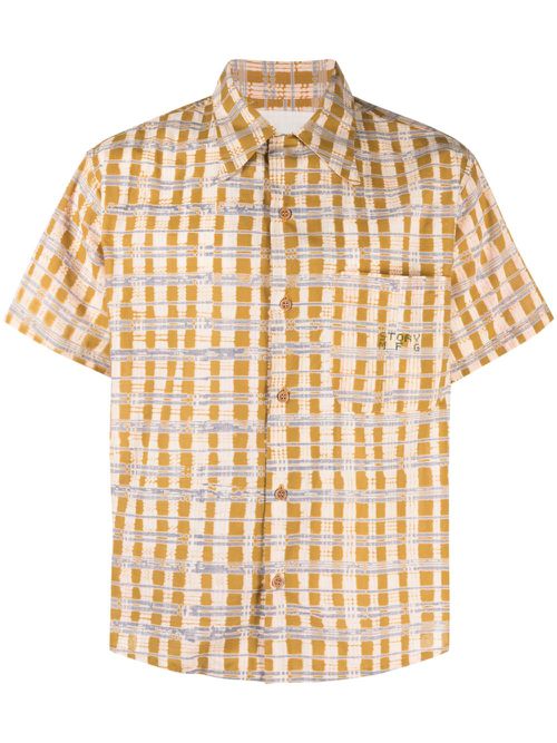 Shore checked cotton shirt - Neutrals