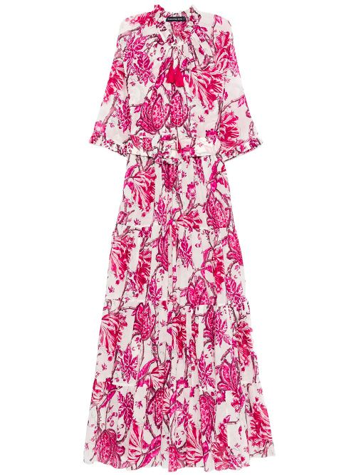 Eva Floral-Print Tiered Dress