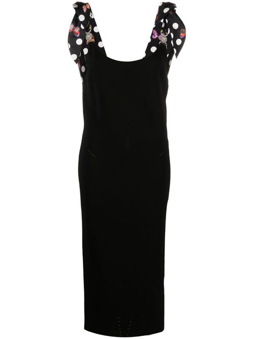 Butterflies Medusa '95 midi dress - Black