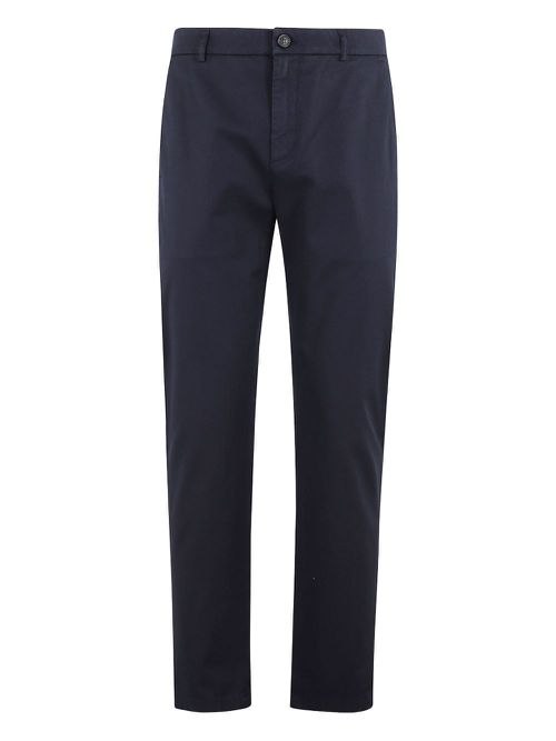 Cotton straight-leg trousers - Blue