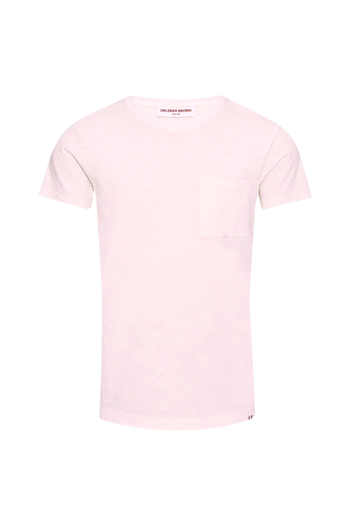 Linen Pocket T-Shirt — Pink