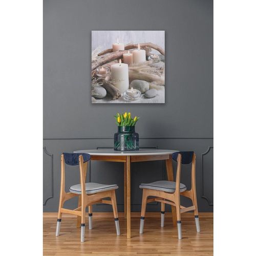 Serene Candles LED Printed Canvas