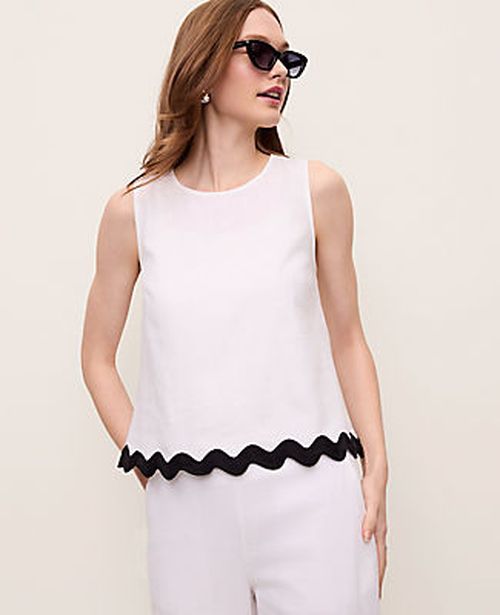 Ann Taylor Tank Top in Linen Blend