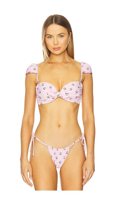 Montce Cabana Bikini Top in Pink. - M also in L
