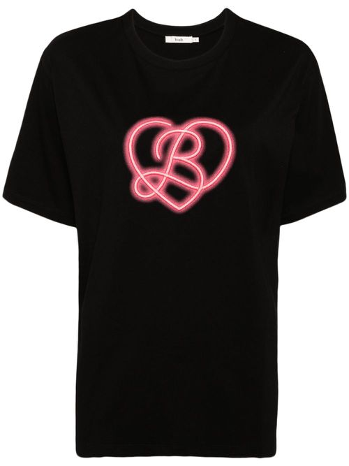 Logo-print cotton T-shirt - Black