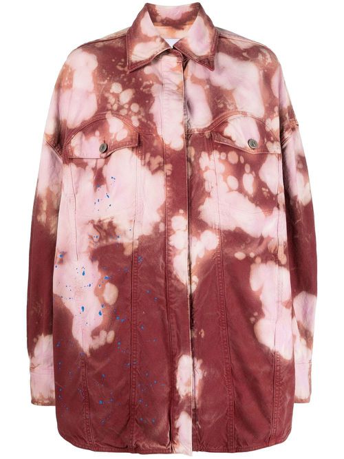 Tie-dye denim jacket - Pink