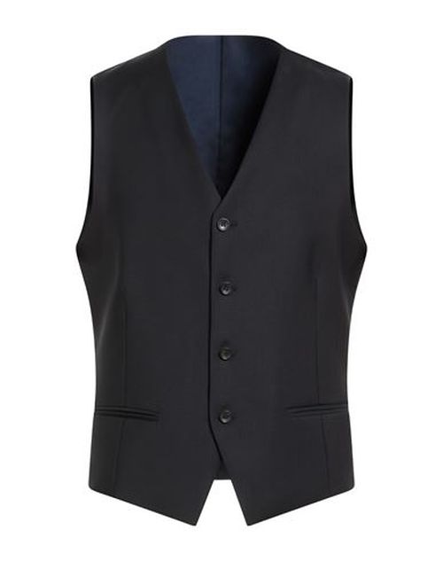 Man Tailored Vest Midnight blue Size 42 Virgin Wool