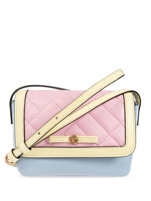 Versace Kids 키즈 Medusa-plaque shoulder bag - Blue 10180431A12883