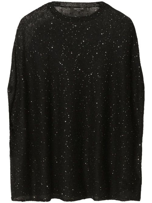 Knitted cape - Black