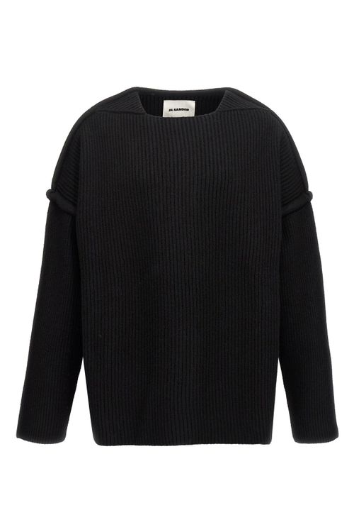 Geometric Neckline Sweater