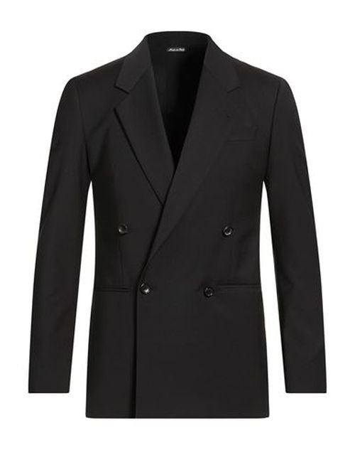 Man Blazer Black Size 38 Polyester, Virgin Wool, Elastane