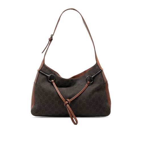 Pre-owned GG Denim Horsebit Shoulder Bag Ladies QY24X6FDMK8GRAJF
