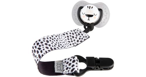 LOVI Salt & Pepper pacifier strap 0+ m