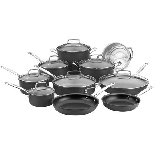 Chef's Classic 17-Piece Cookware Set - Black