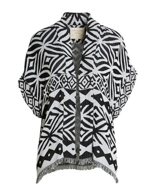 Woman Jacket Black Size 3 Viscose, Cotton