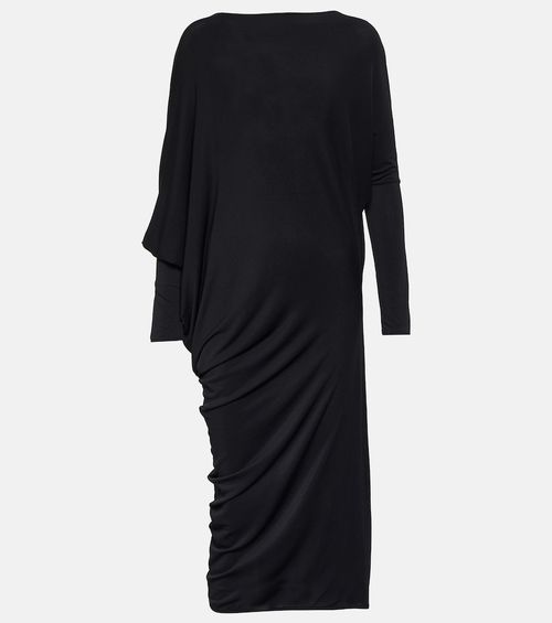 Crêpe jersey midi dress