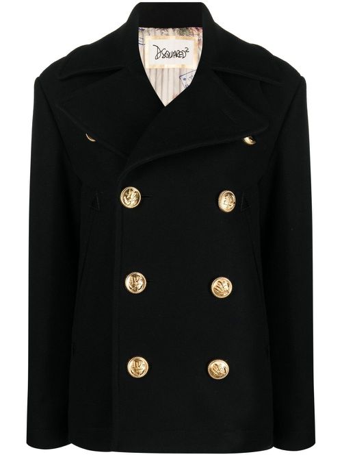 Double-breasted jacket - Black