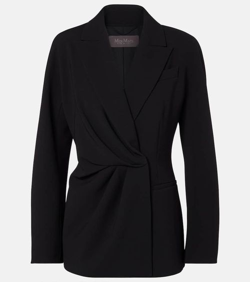 Draped cady wrap jacket