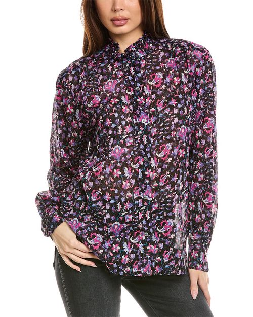 Isabel Marant E'toile Silk-Blend Blouse