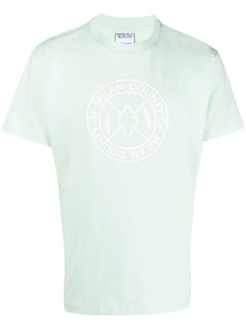 Logo-print T-shirt - Blue