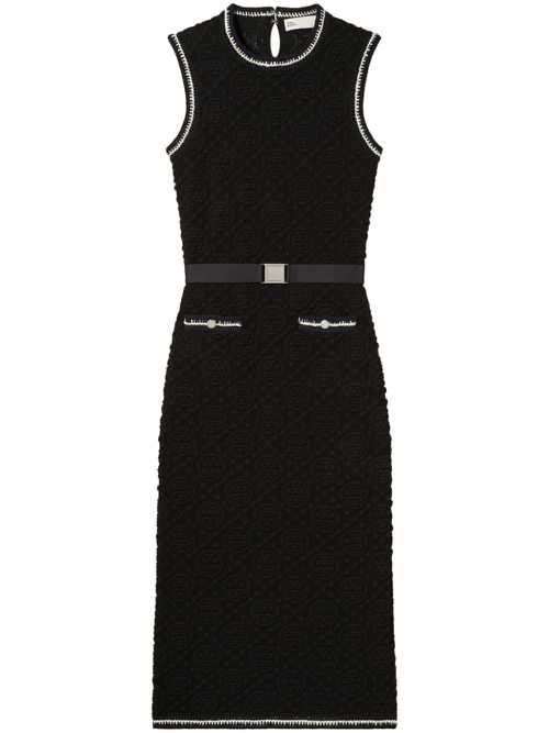 Knitted tank dress - Black
