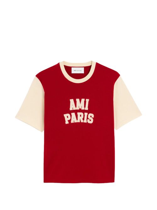 Logo-Embroidered T-Shirt — Red