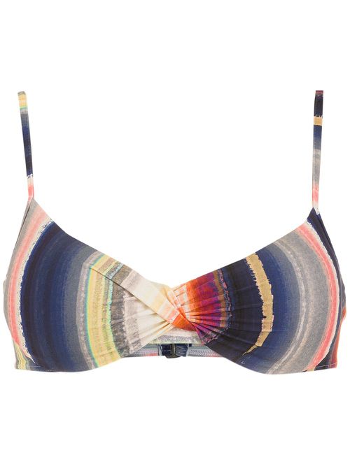 Cassis striped bikini top - Multicolour