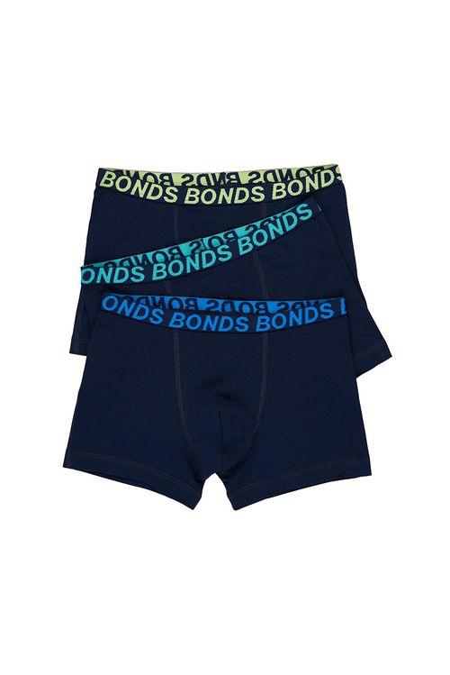 Boys Trunk Sport 3 Pack in Navy