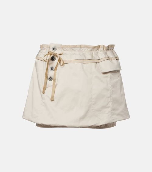 Jamily cotton-blend miniskirt